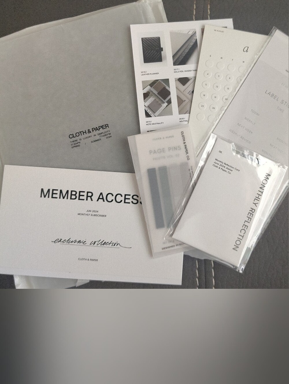 Cloth & Paper June 2024 Subscription Box Partial